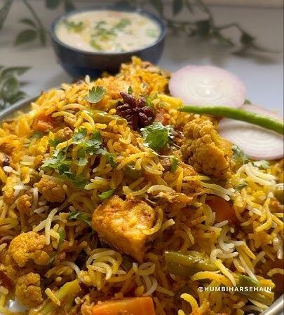 Veg Biryani With Curd
